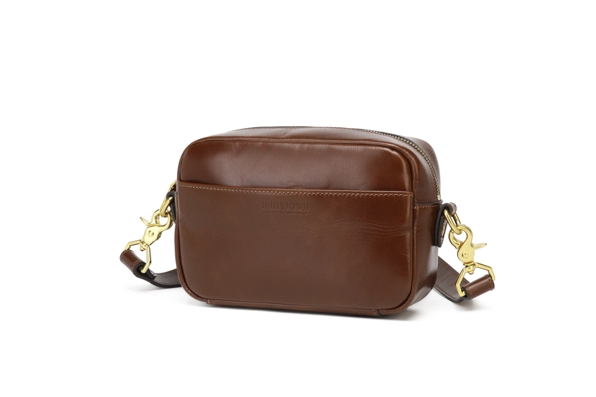 Jane Crossbody Bag | Brown Leather