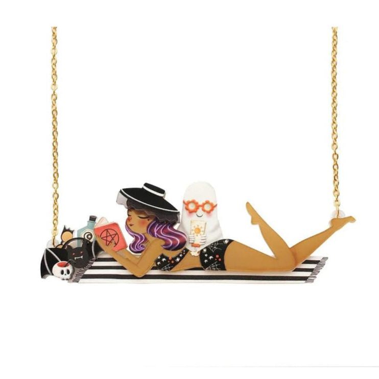 Beachy Gothic Girl Necklace by Laliblue by Quirks! at Shirley Shoppe