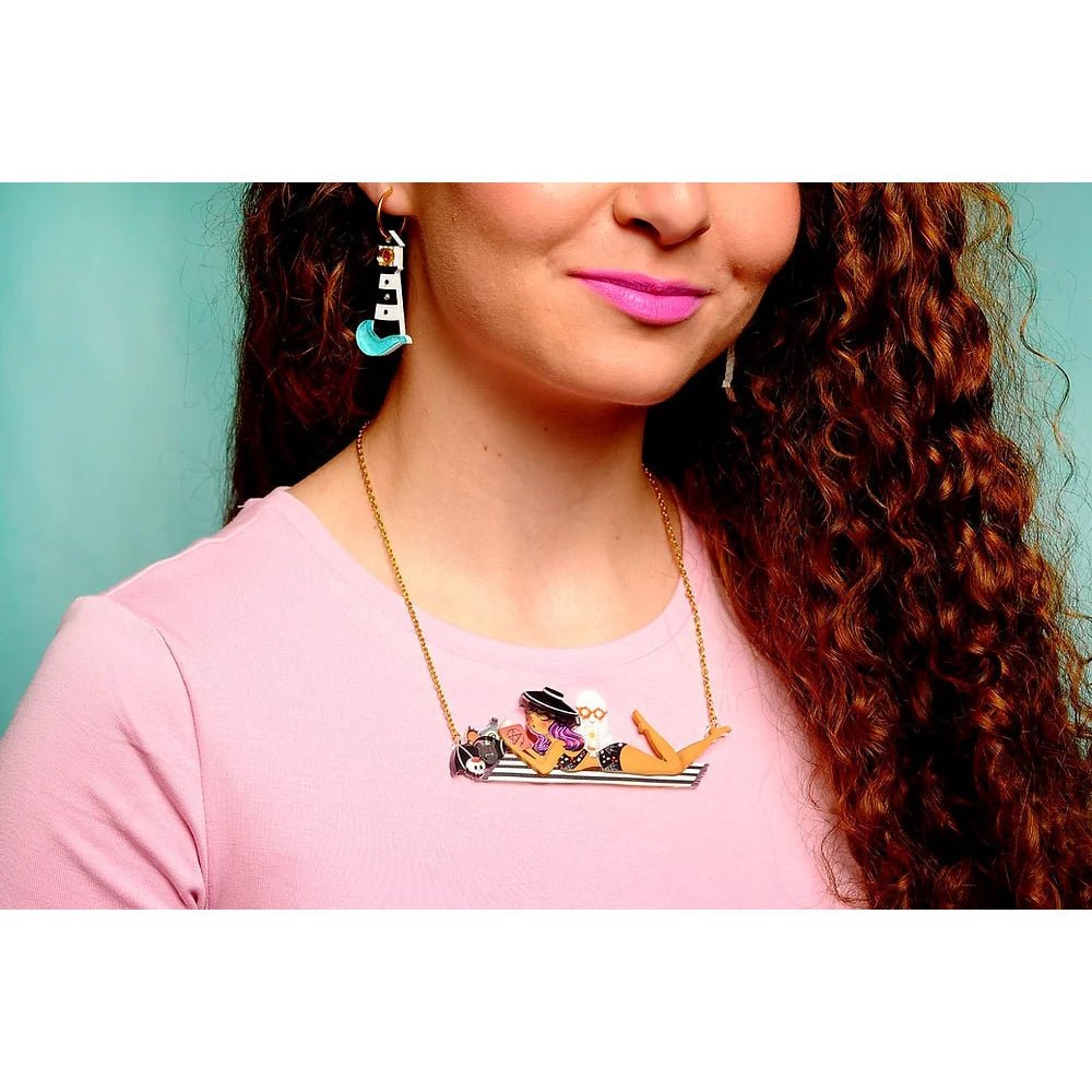 Beachy Gothic Girl Necklace by Laliblue by Quirks! at Shirley Shoppe