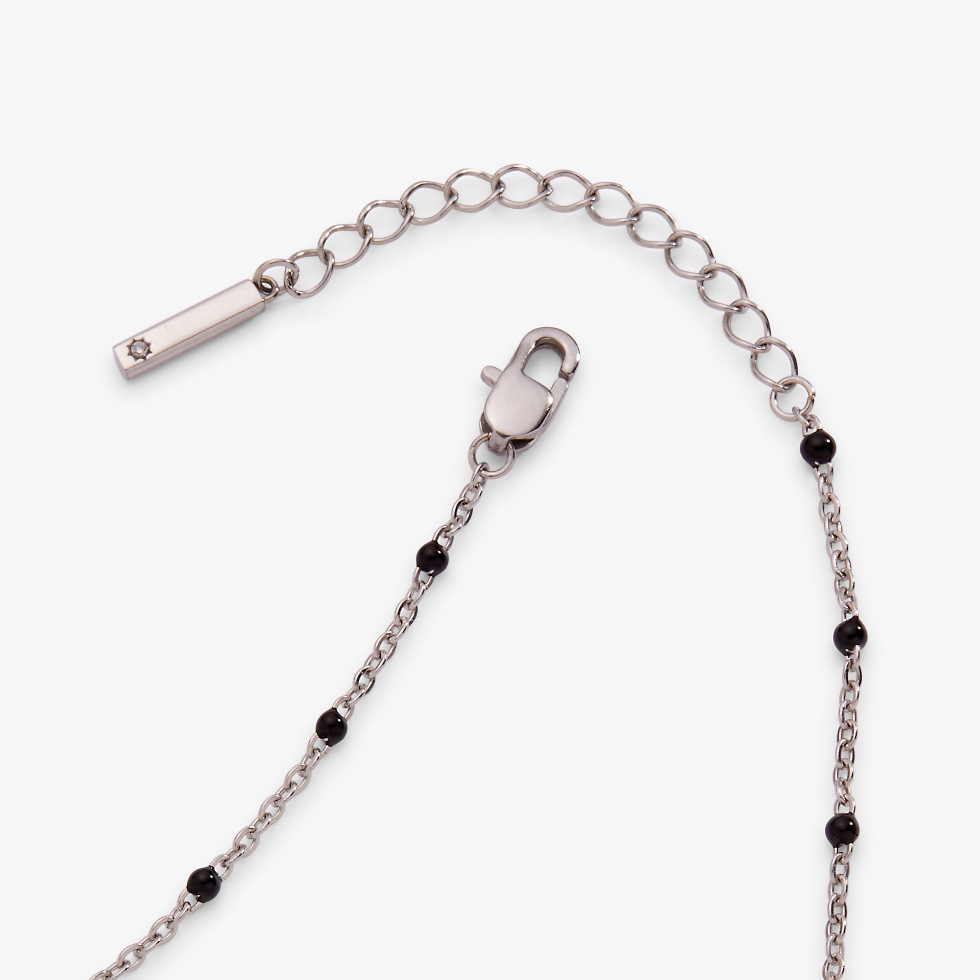 Black Enameled Chain Coin Station Anklet by ALEX AND ANI at Shirley Shoppe