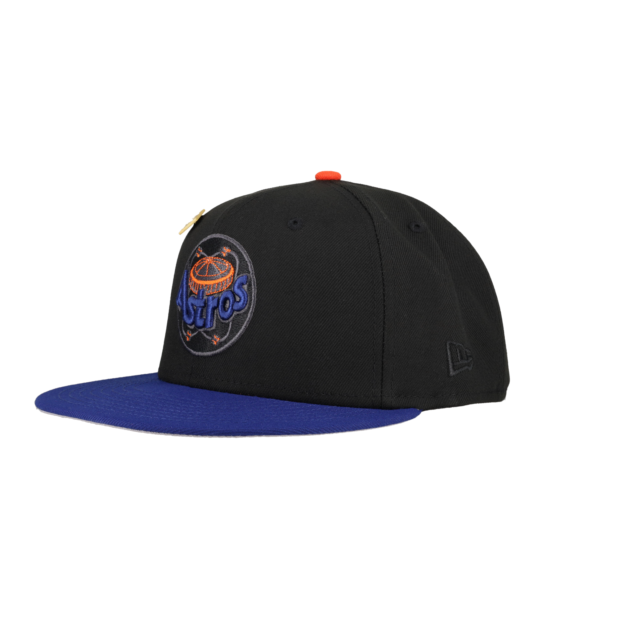 Houston Astros 25th Silver Anniversary Patch Black 59Fifty Fitted Hat