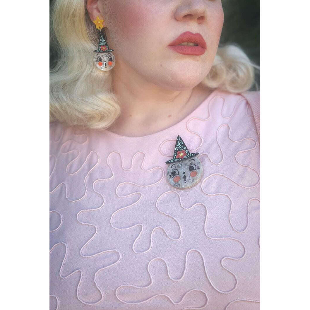Bloomin' Luna Witch Statement Earrings by Johanna Parker x Lipstick & Chrome