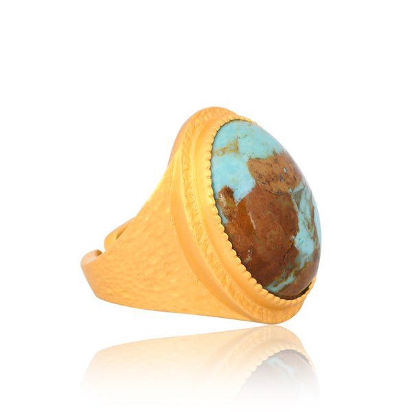 Blue Lagoon Statement Ring - Turquoise by Christina Greene at Shirley Shoppe