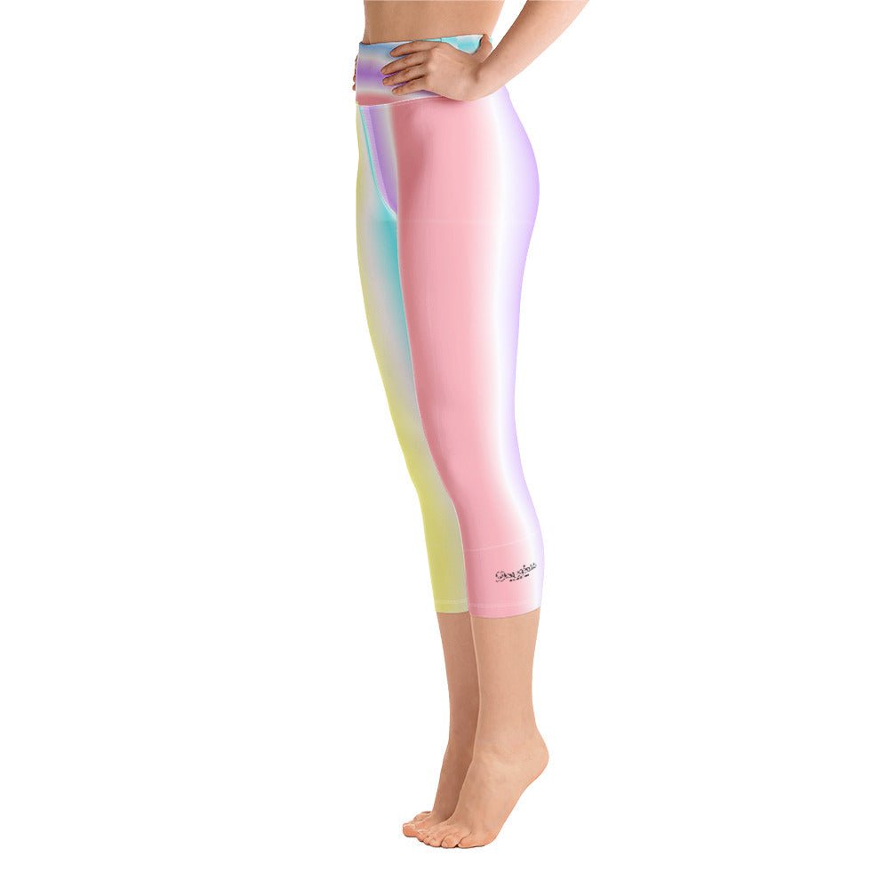 BONBON STRIPE CAPRI LEGGINGS by DARA SENDERS at Shirley Shoppe