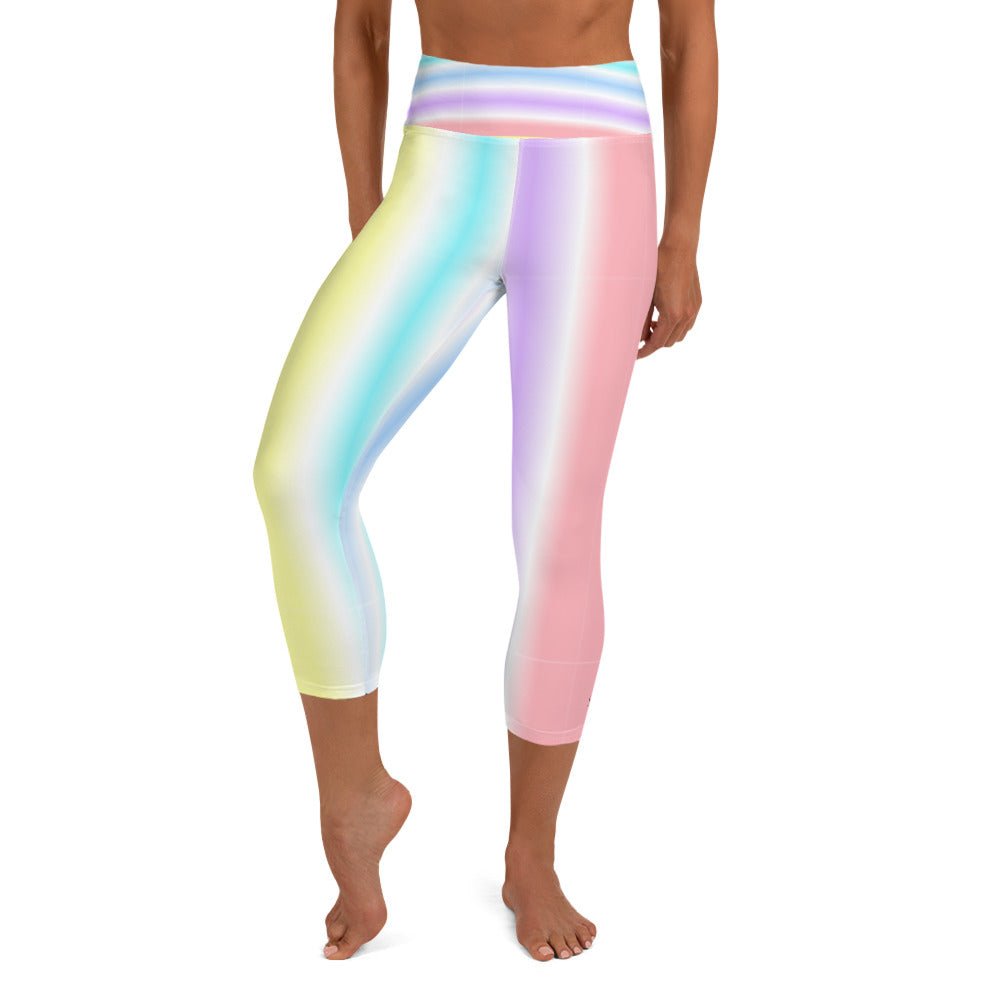 BONBON STRIPE CAPRI LEGGINGS by DARA SENDERS at Shirley Shoppe