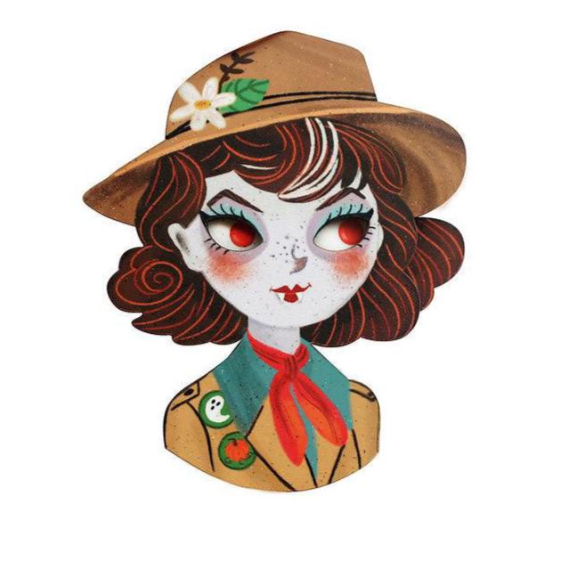 Boo Scout Brooch by Laliblue by Quirks! at Shirley Shoppe