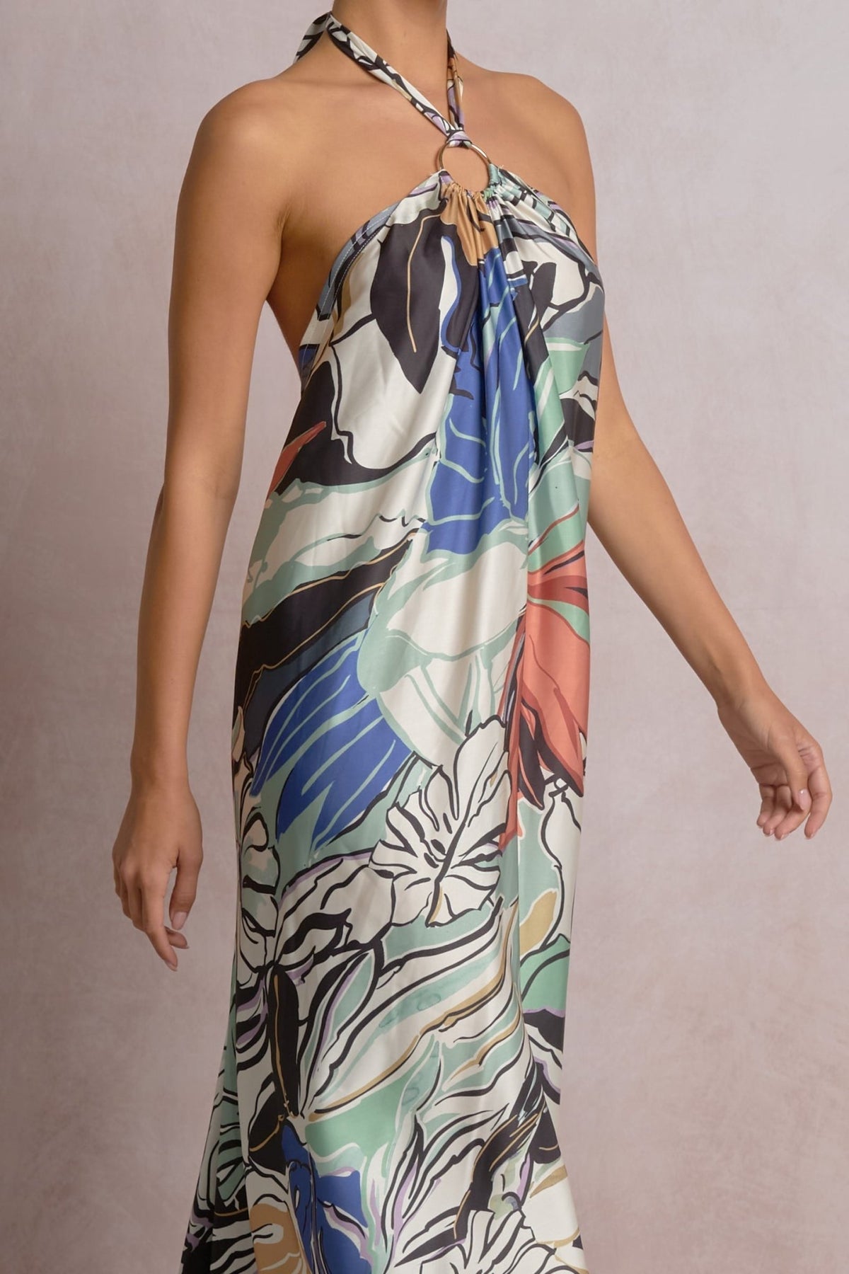Botanical Halter Dress by Shop Elan at Shirley Shoppe