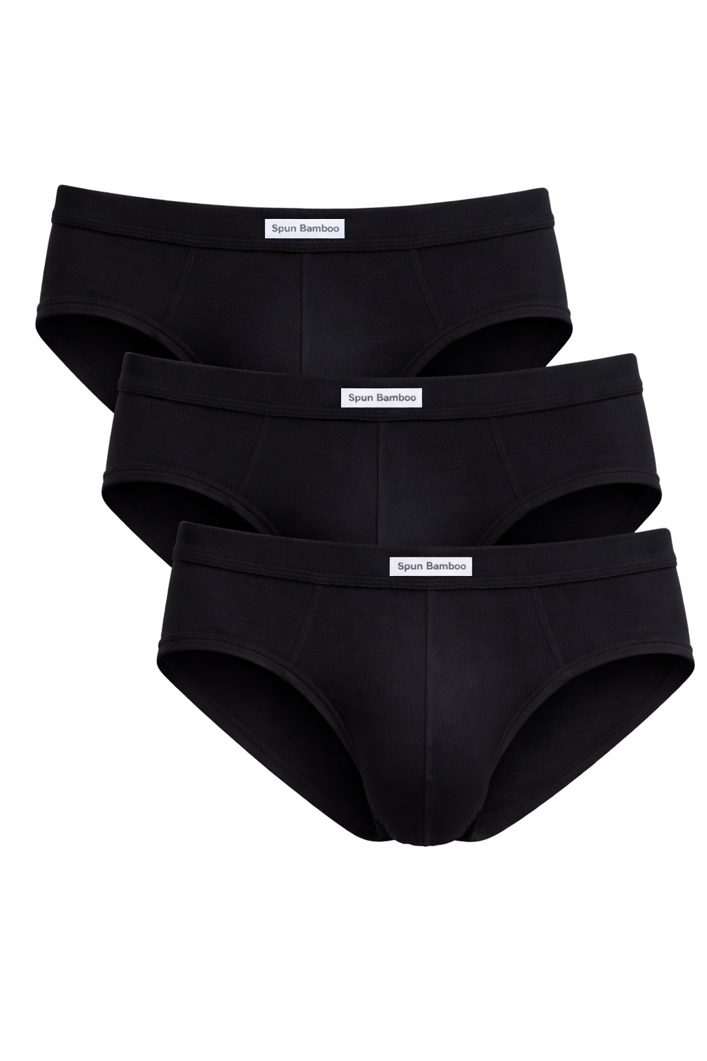 Men's Bamboo Viscose Briefs – Soft No-Fly Support