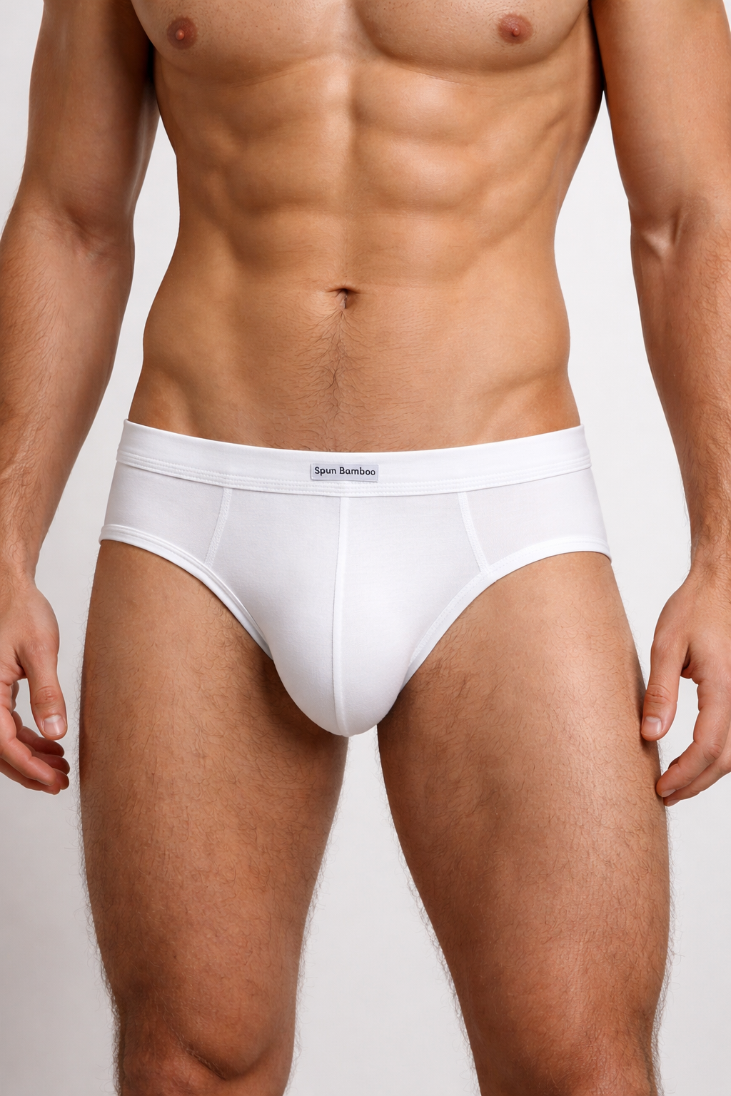 Men's Bamboo Viscose Briefs – Soft No-Fly Support