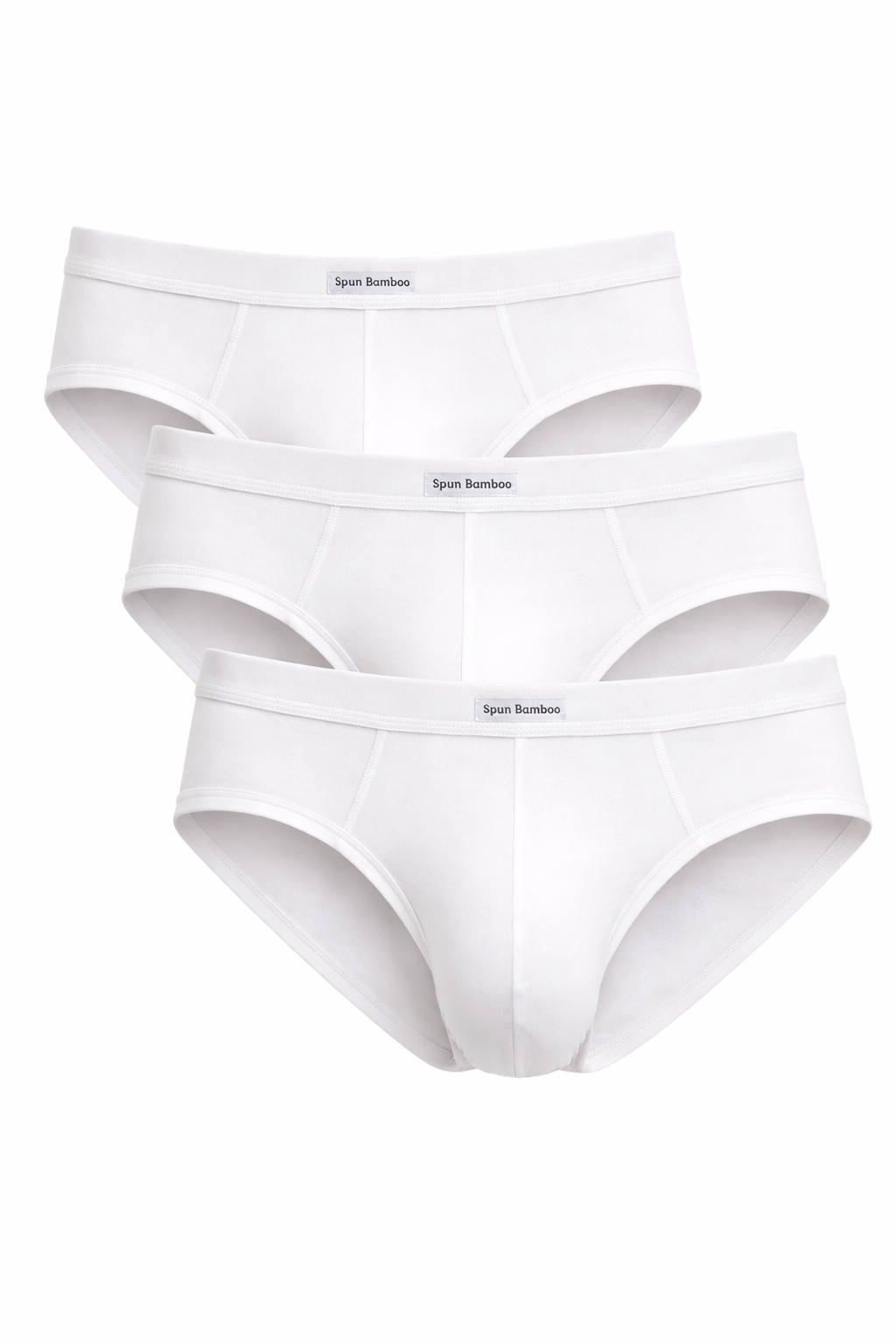 Men's Bamboo Viscose Briefs – Soft No-Fly Support