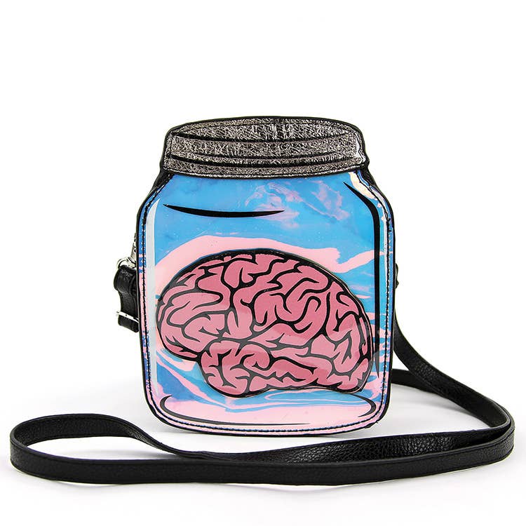Brain in a Jar Crossbody Bag by Quirks! at Shirley Shoppe