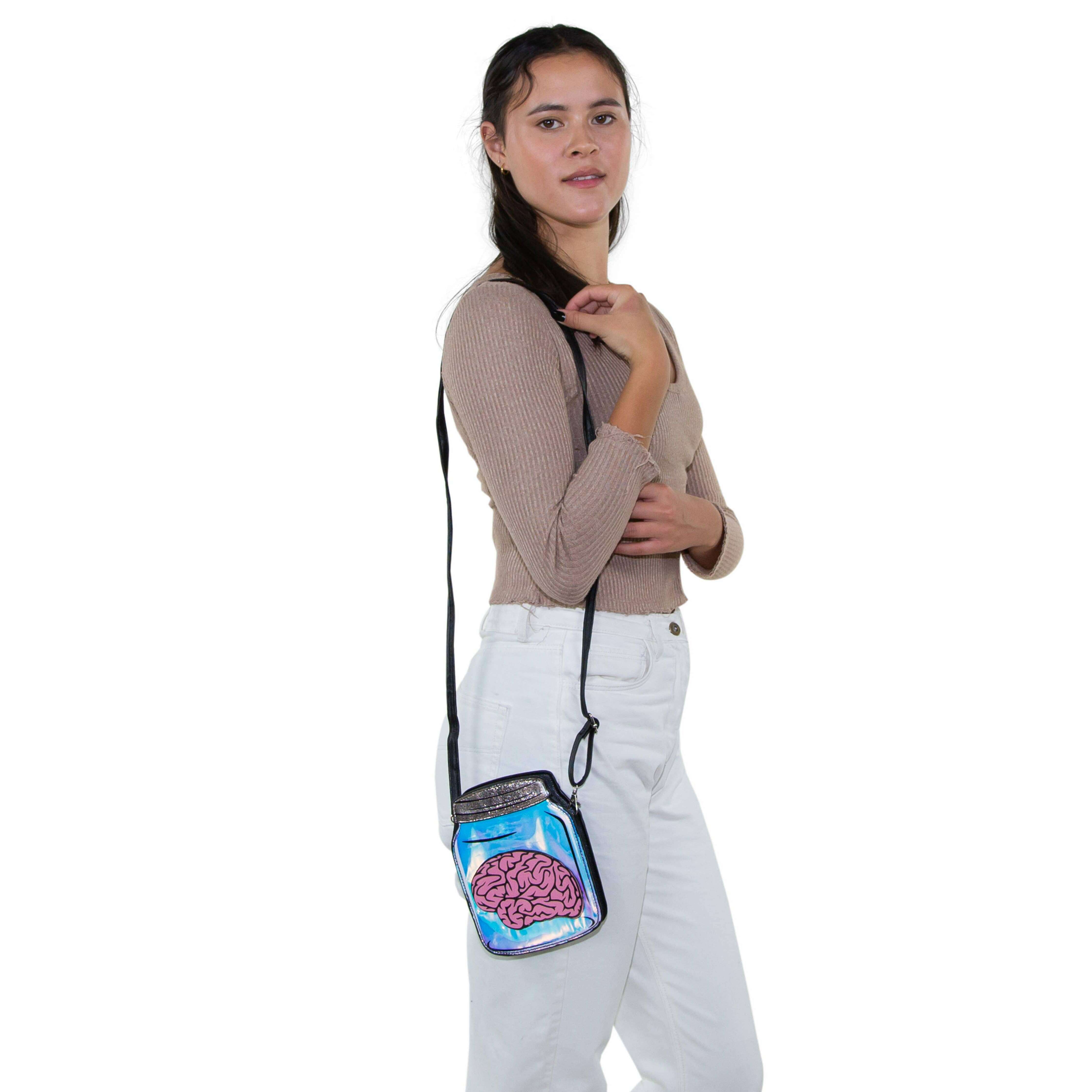 Brain in a Jar Crossbody Bag