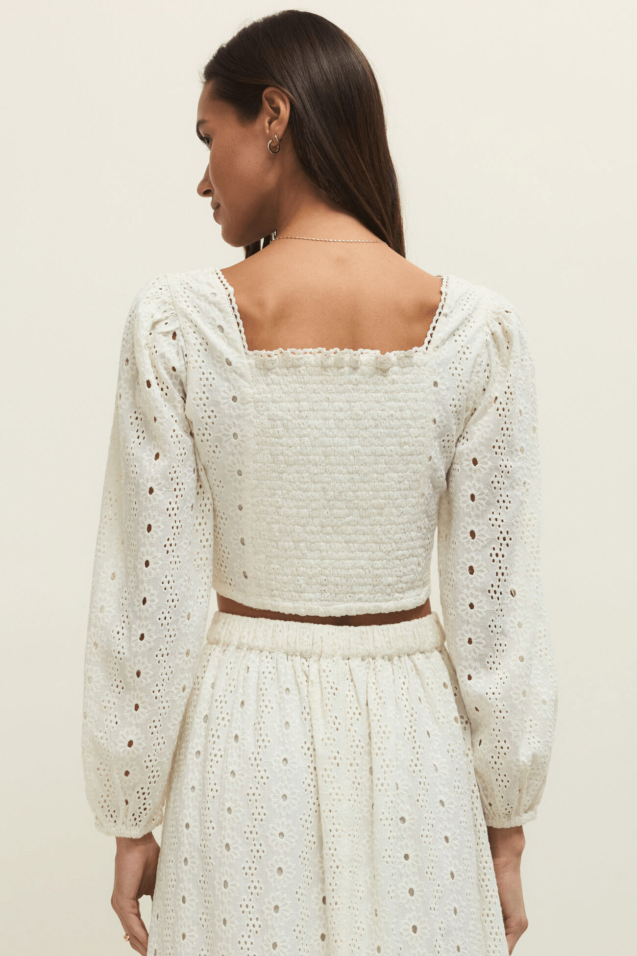 Bria Cotton Eyelet Top by z supply at Shirley Shoppe