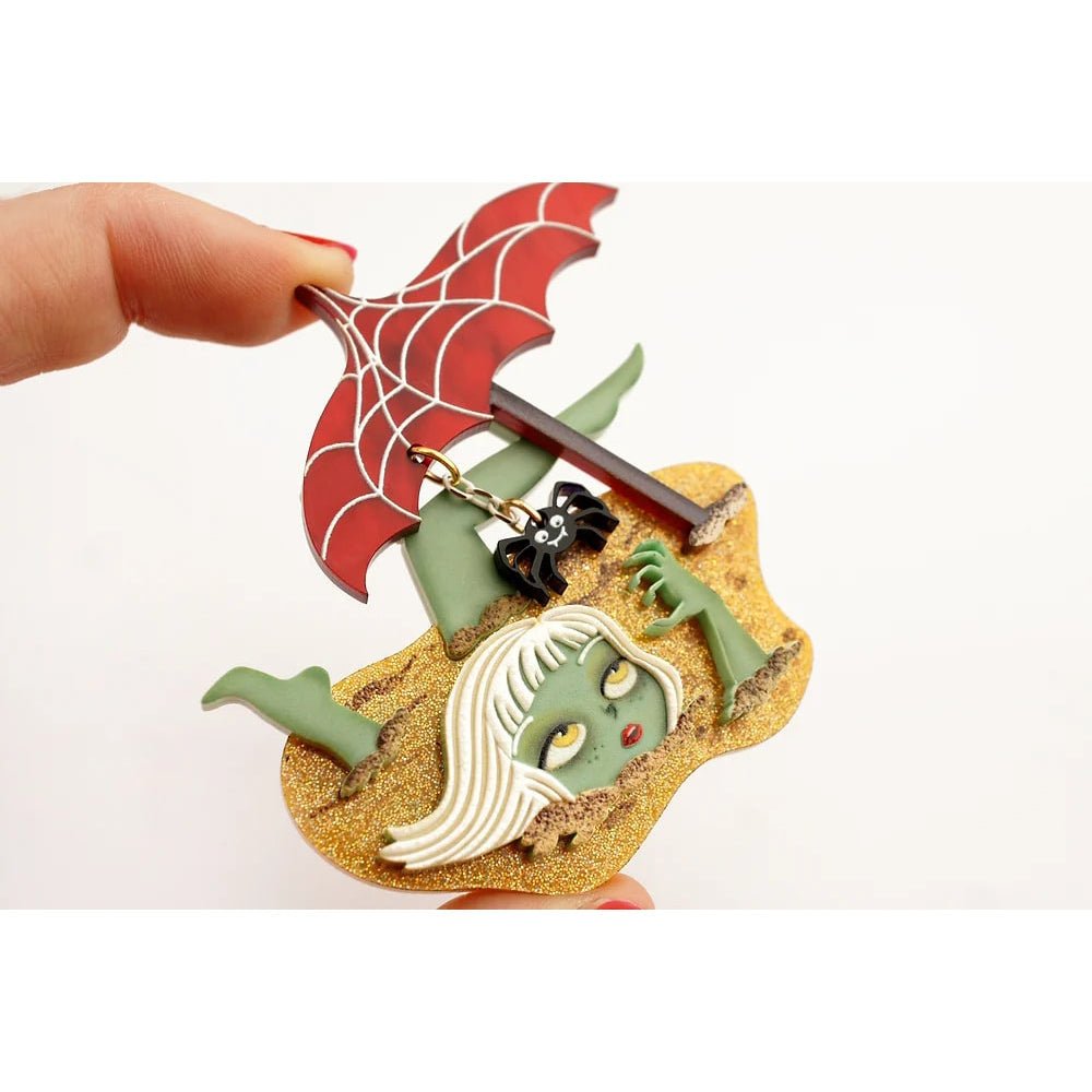 Buried Zombie Brooch by Laliblue by Quirks! at Shirley Shoppe