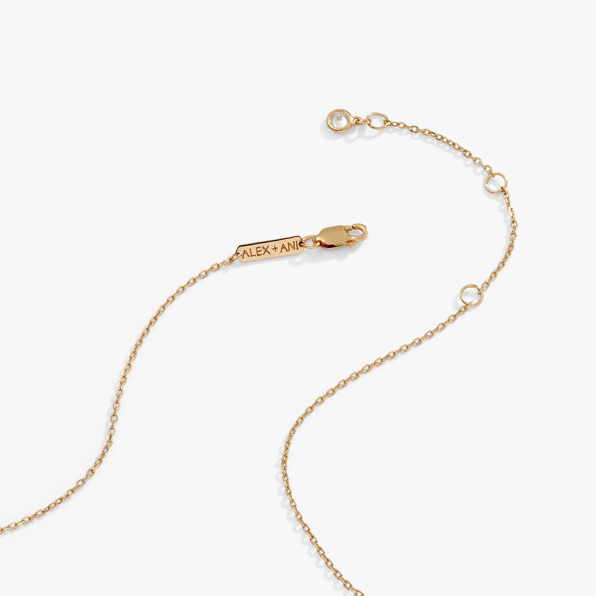 Butterfly + Crystal Necklace, Adjustable by ALEX AND ANI at Shirley Shoppe