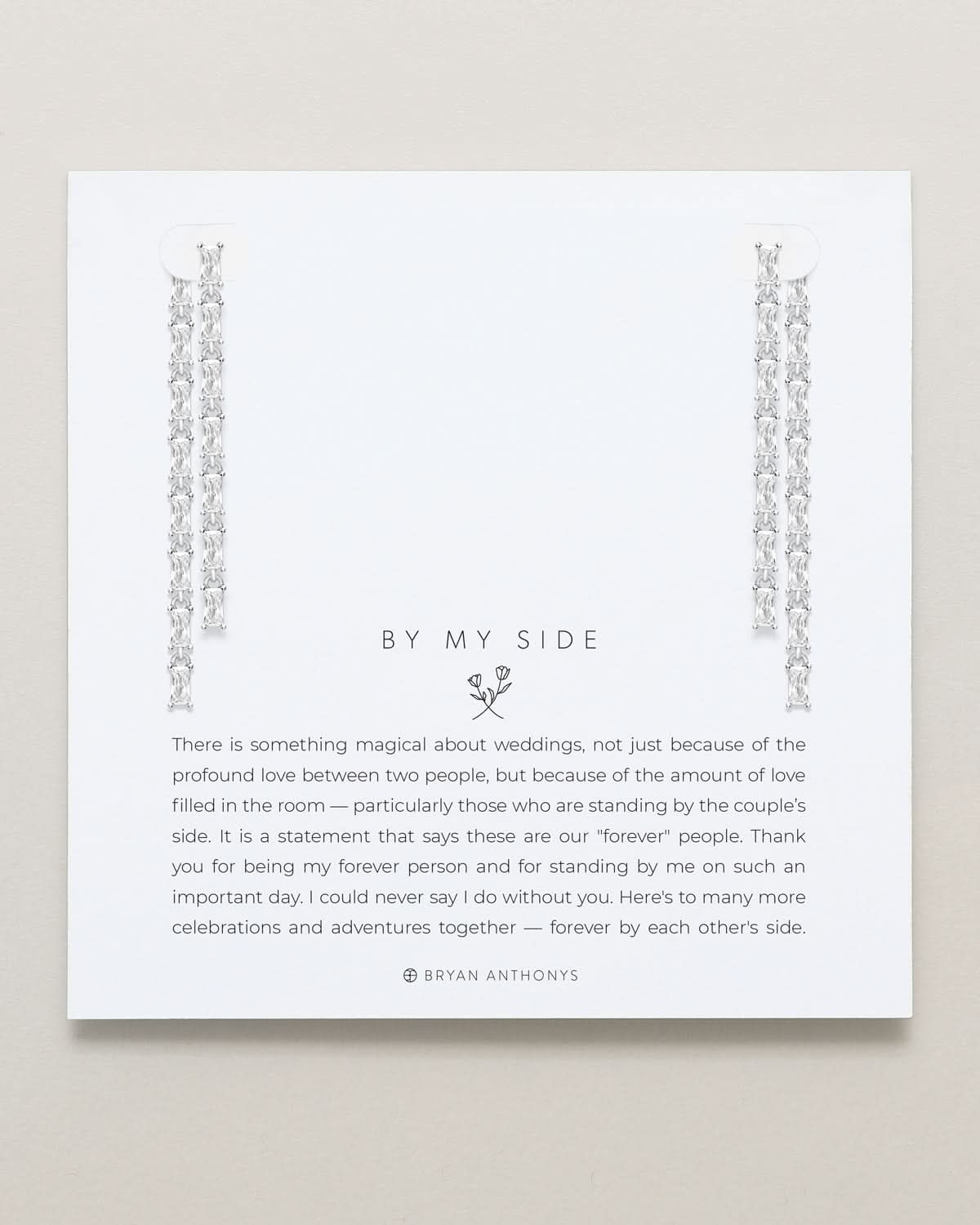 By My Side Baguette Chandelier Earrings by Bryan Anthonys at Shirley Shoppe