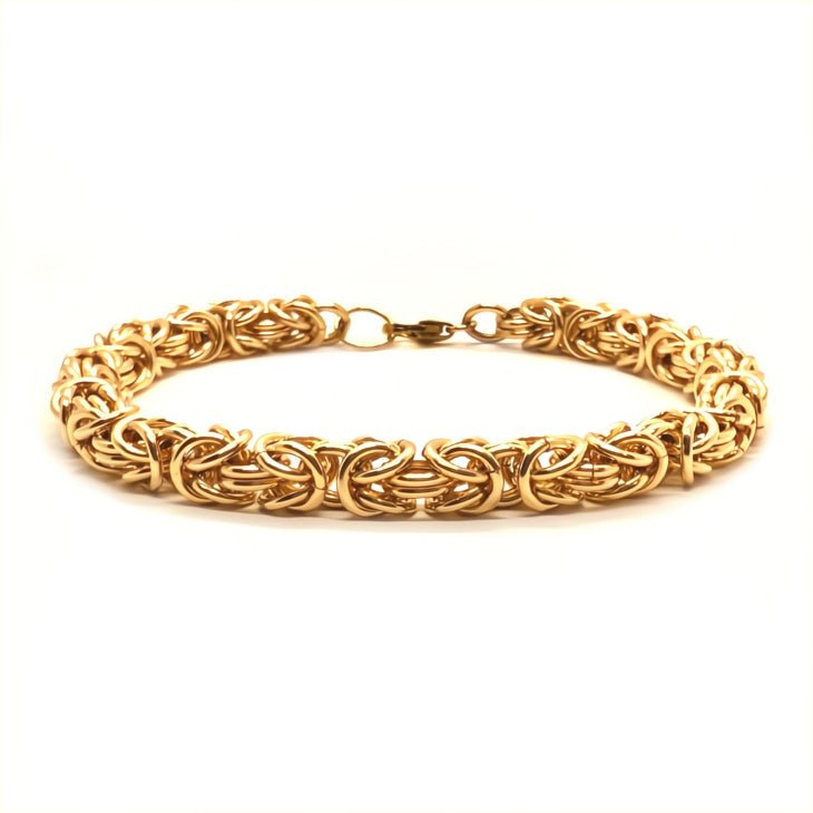 Byzantine Chainmaille Bracelet in 14K Gold Fill by Alison Morse at Shirley Shoppe