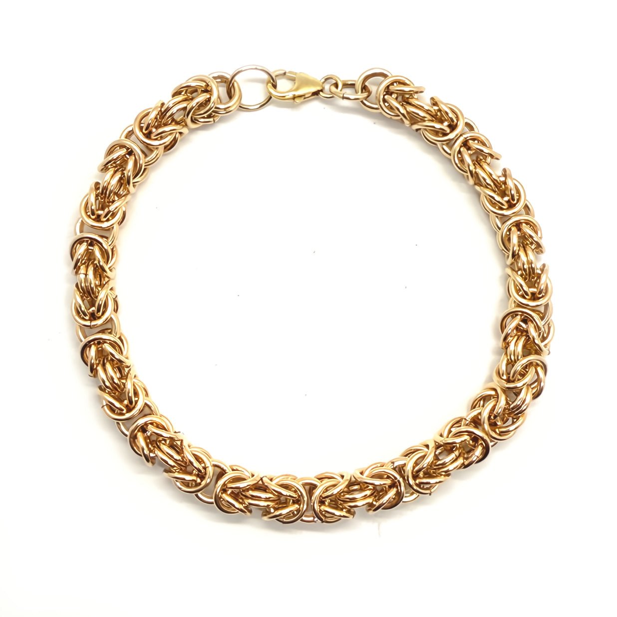 Byzantine Chainmaille Bracelet in 14K Gold Fill by Alison Morse at Shirley Shoppe