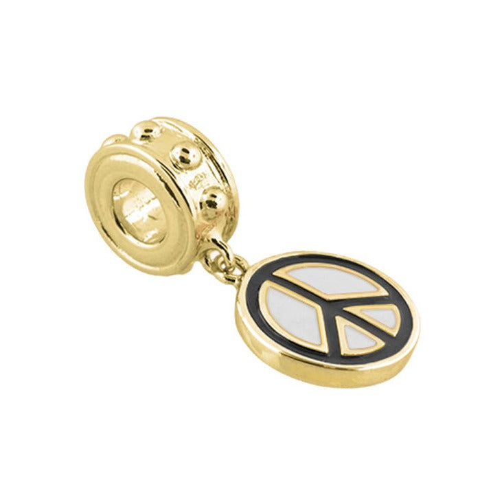 Gabriella Beads Peace Sign Charm