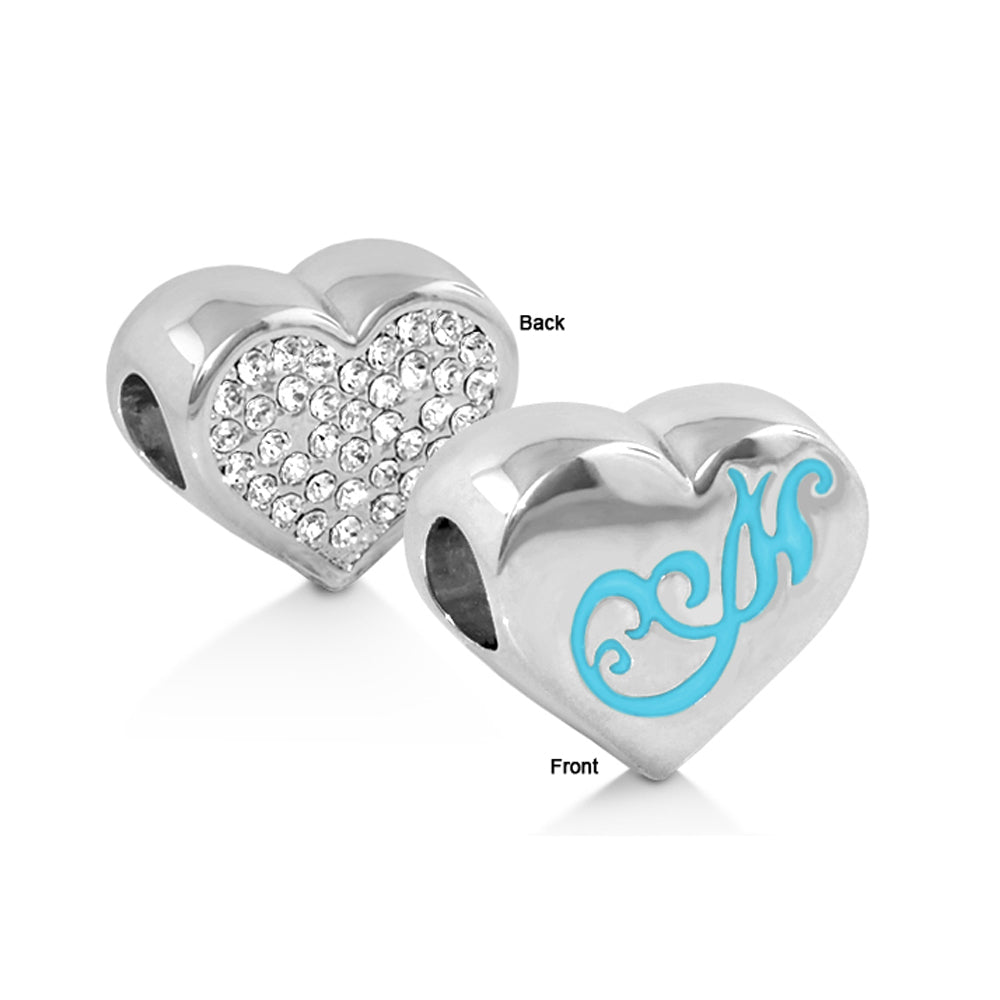 Gabriella Beads Pave Heart