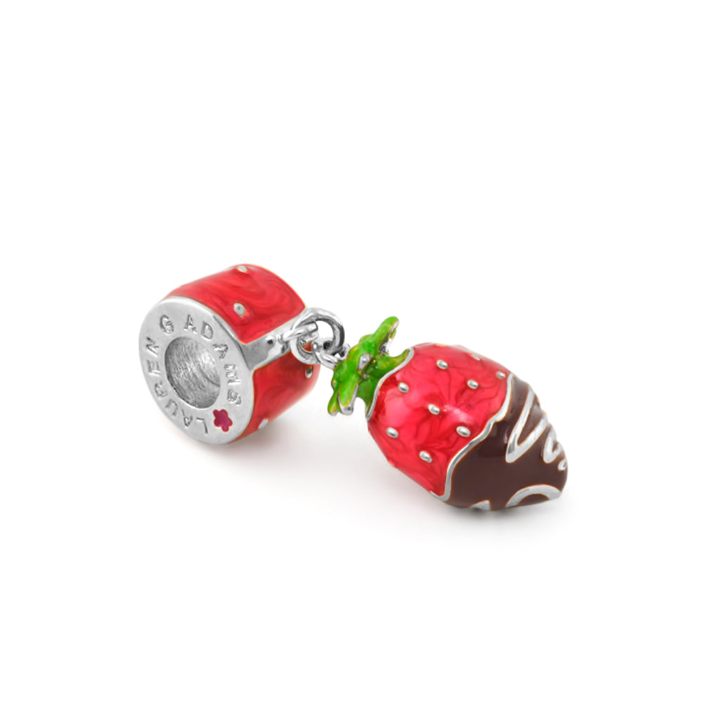 Gabriella Beads Chocolate Strawberry for Charms Bracelet