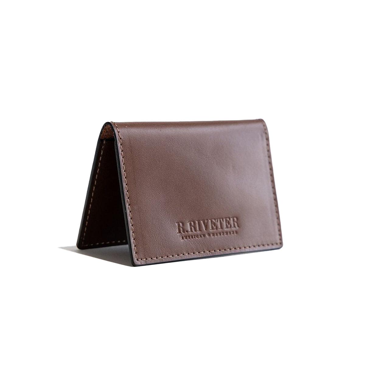 1776 Slim Card Holder | Signature Brown Leather Wallet