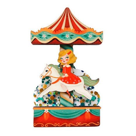 Carousel Brooch by Laliblue by Quirks! at Shirley Shoppe