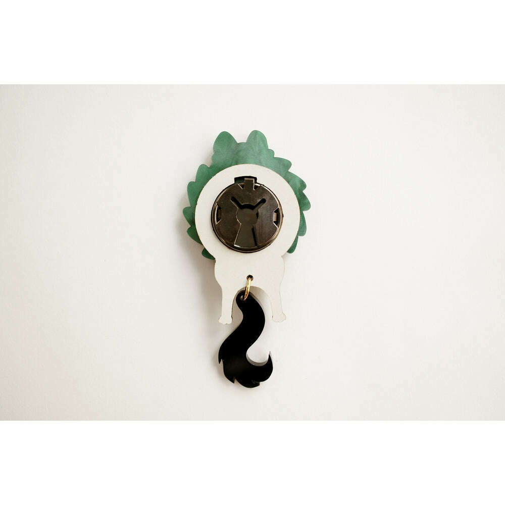 Cat in A Christmas Wreath Button Cover by Laliblue