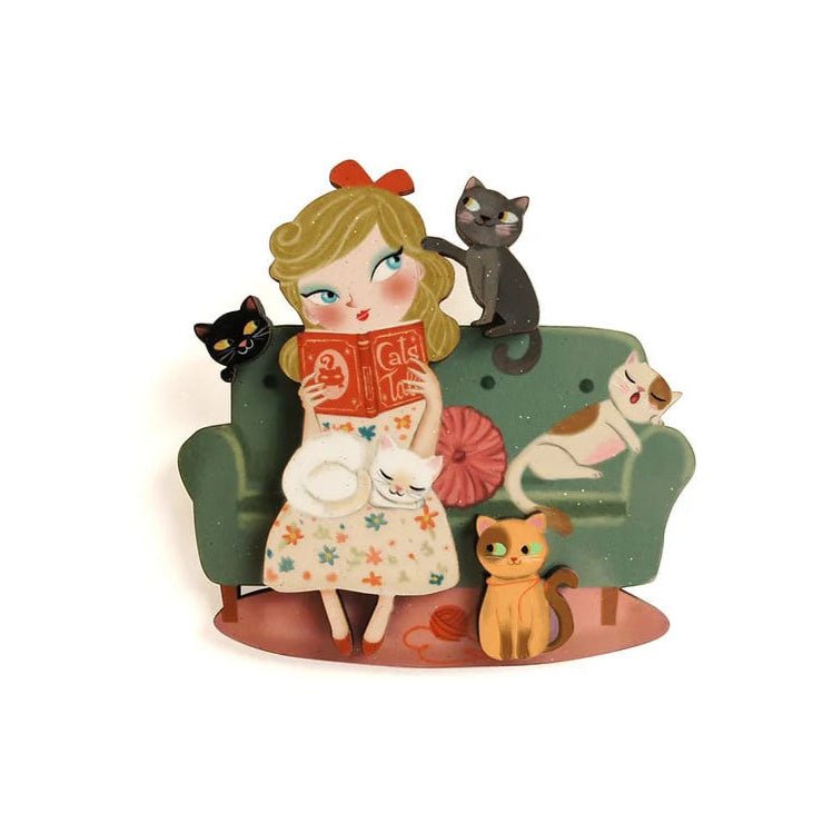 Cat Lover Brooch by Laliblue by Quirks! at Shirley Shoppe