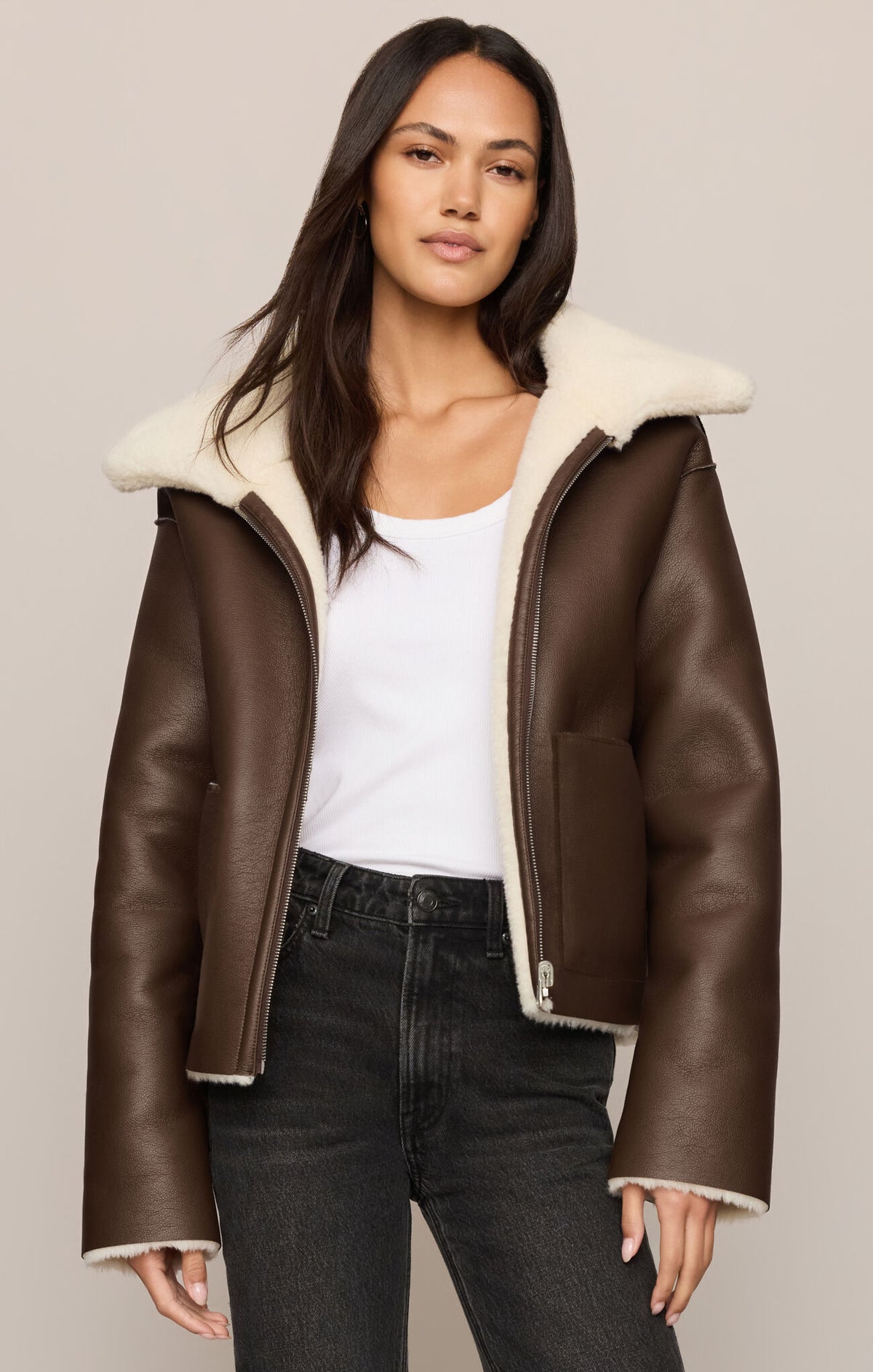 Z Supply Jensen Reversible Jacket in Dark Chocolate