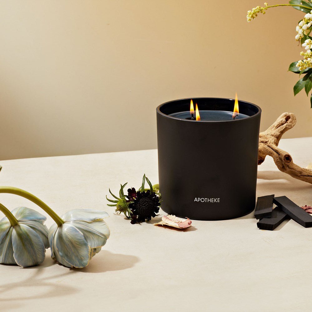 Charcoal 3-Wick Candle by APOTHEKE at Shirley Shoppe