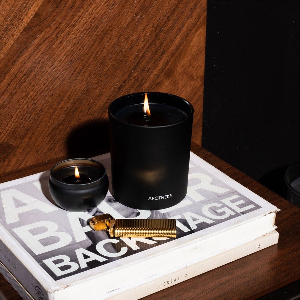 Charcoal Mini Candle Tin by APOTHEKE at Shirley Shoppe