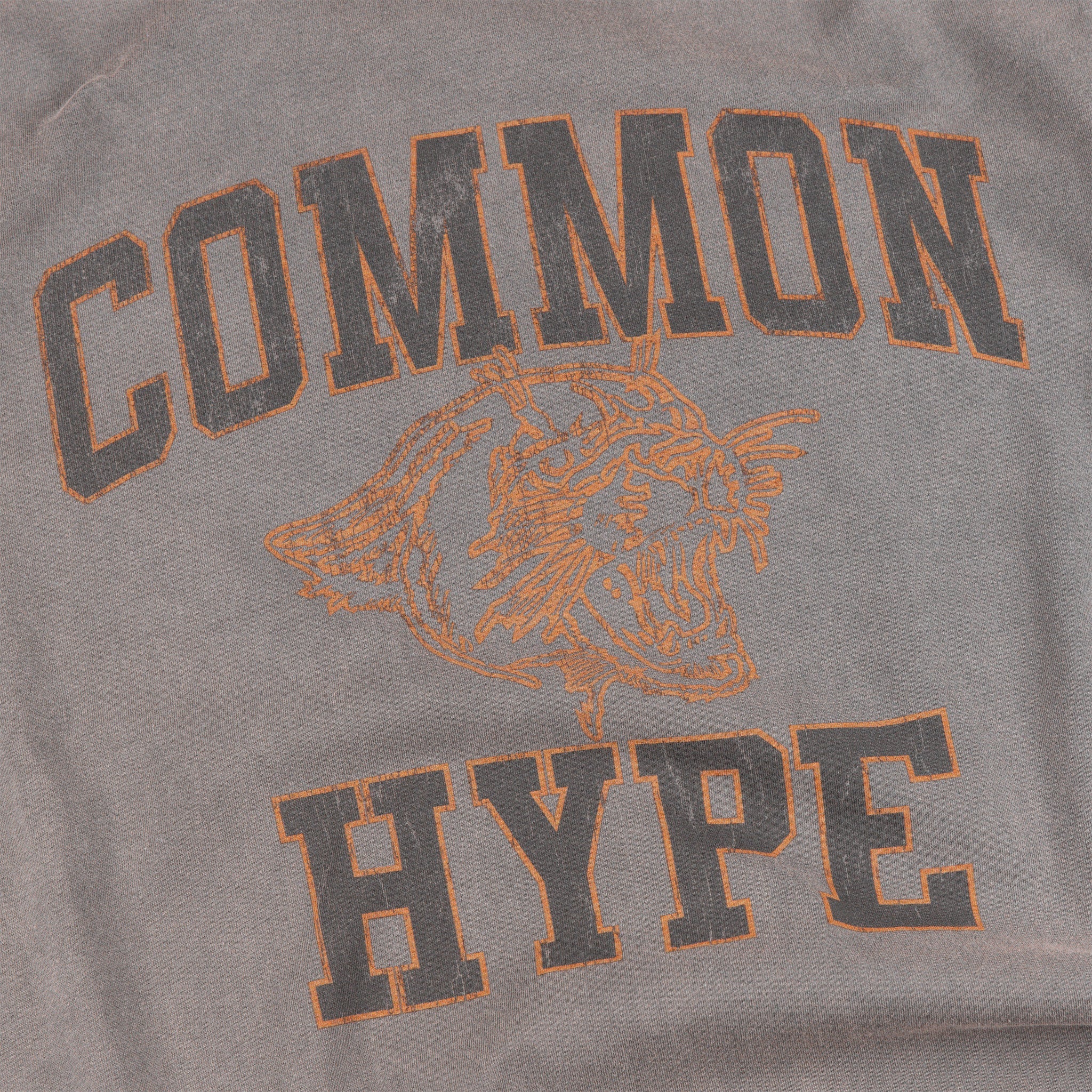 Common Hype Mascot Tee Washed Charcoal