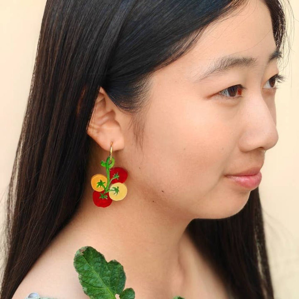 Cherry Tomato Acrylic Dangle by Quirks! at Shirley Shoppe