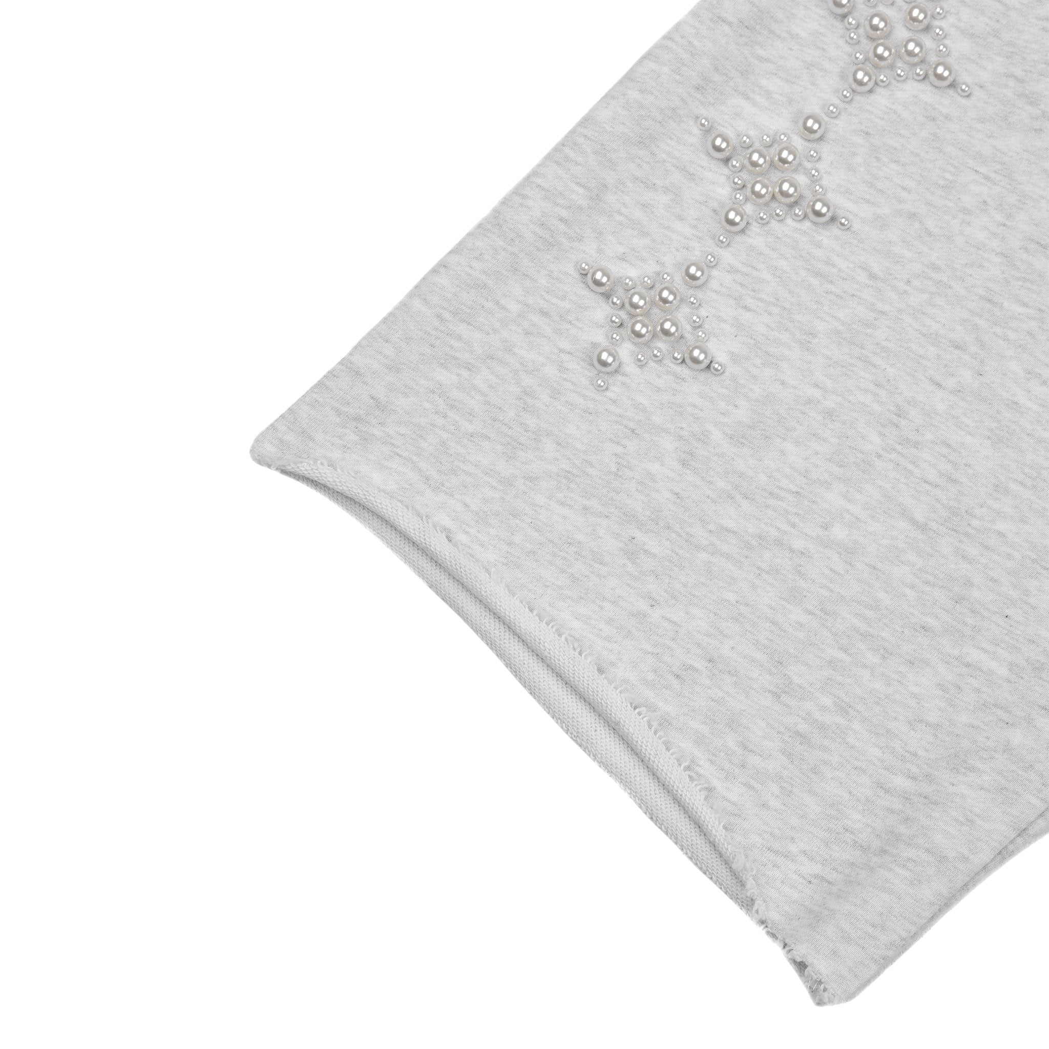 Commons Pearled Star Sweatshort Heather Grey