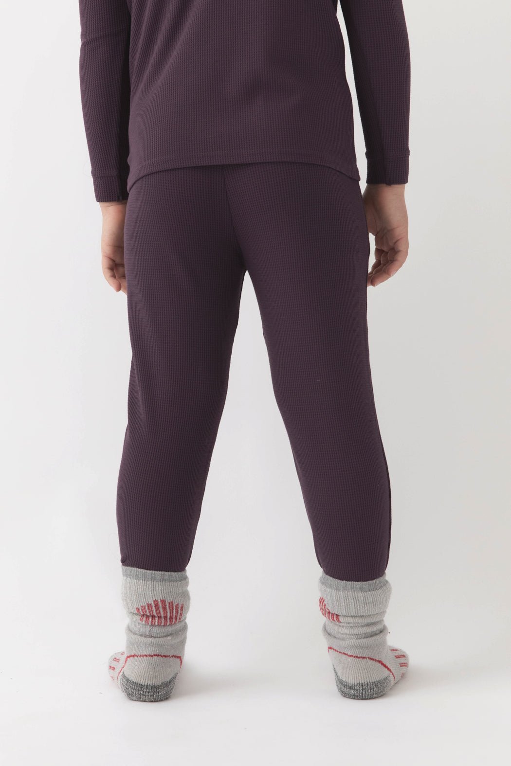 Children's Bamboo Waffle Knit Base Layer Pant - Last Chance by Cozy Earth at Shirley Shoppe