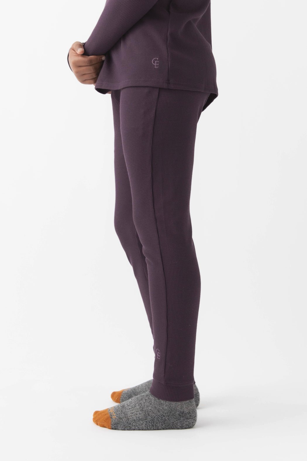 Children's Bamboo Waffle Knit Base Layer Pant - Last Chance by Cozy Earth at Shirley Shoppe