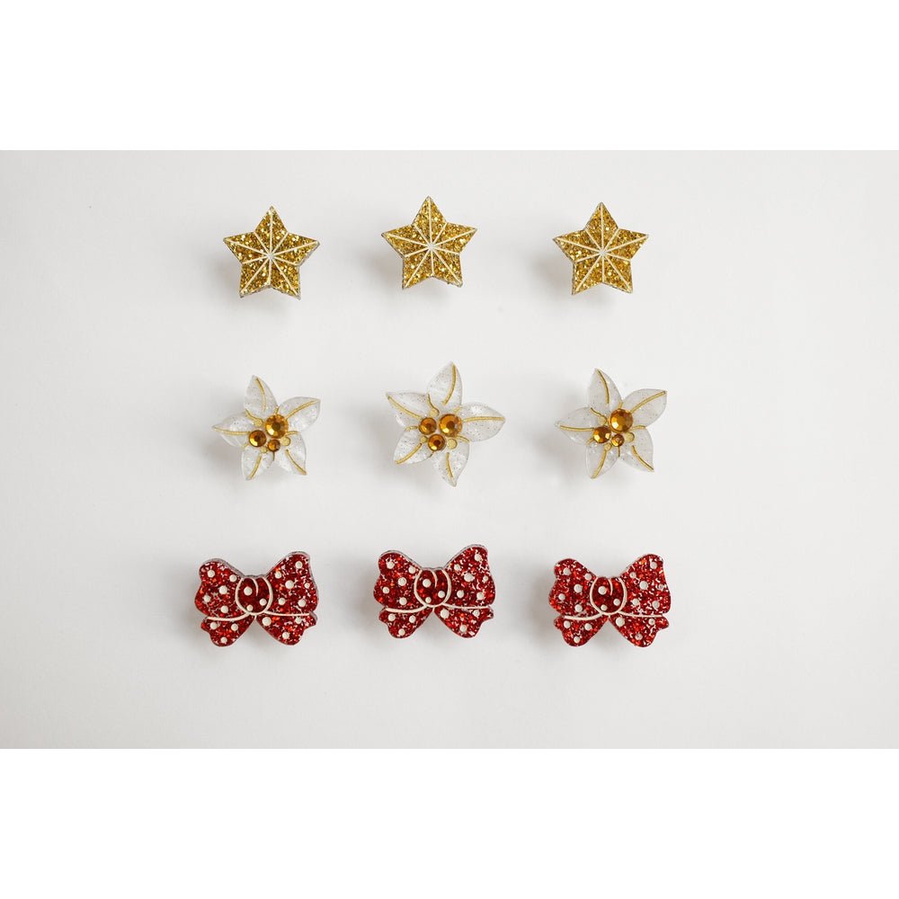 Christmas Blonde Hair Brooch with Earring Set by Laliblue – Retro Kitschy Statement Brooch for Collectors by Quirks! at Shirley Shoppe