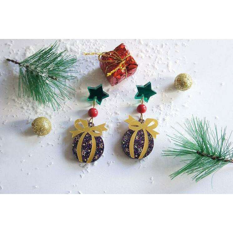 Christmas Bulbs Earrings by Laliblue