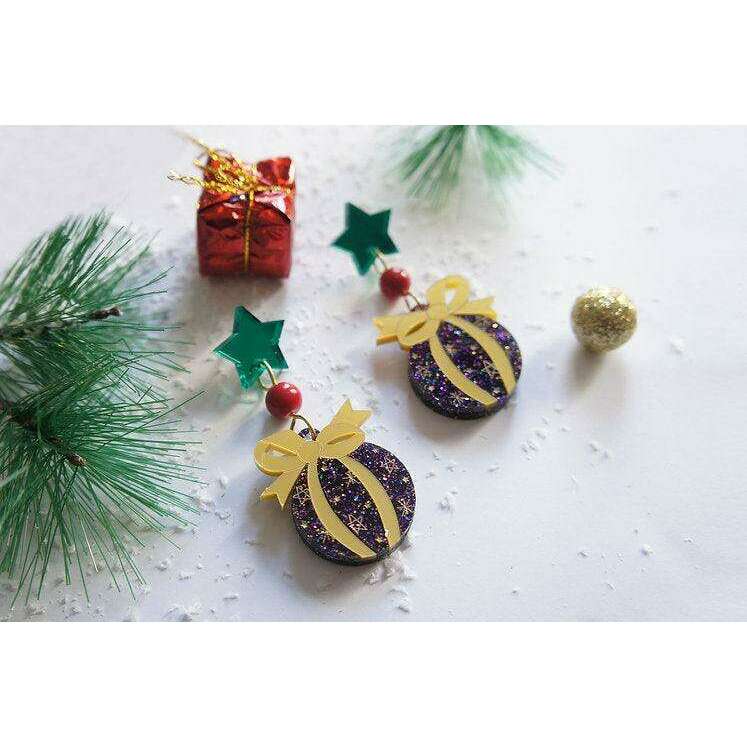 Christmas Bulbs Earrings by Laliblue