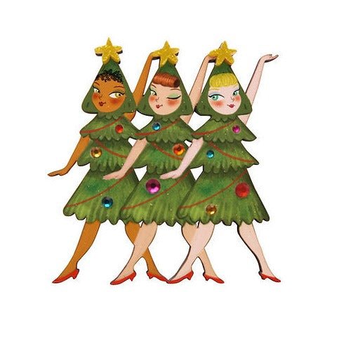Christmas Dance Brooch by Laliblue by Quirks! at Shirley Shoppe