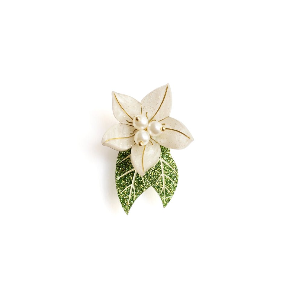 Christmas Flower Button Cover by Laliblue by Quirks! at Shirley Shoppe