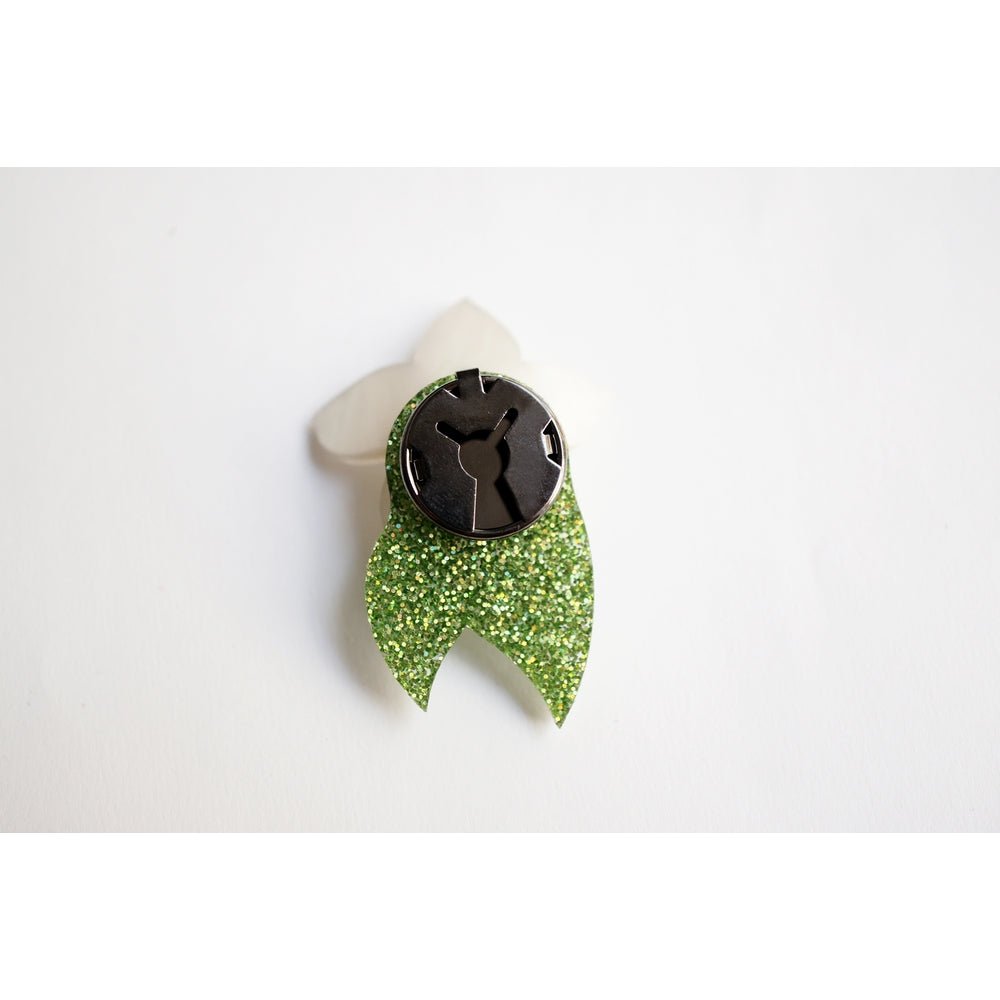 Christmas Flower Button Cover by Laliblue by Quirks! at Shirley Shoppe