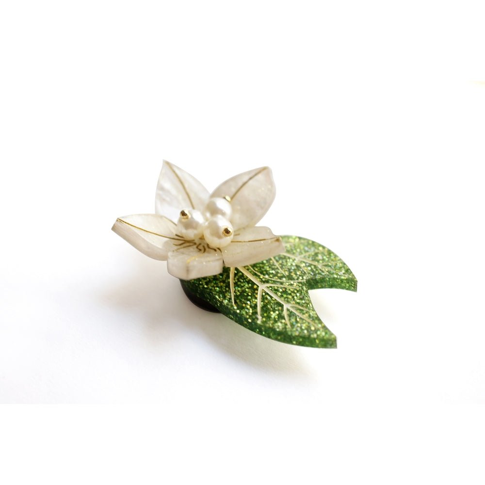 Christmas Flower Button Cover by Laliblue by Quirks! at Shirley Shoppe