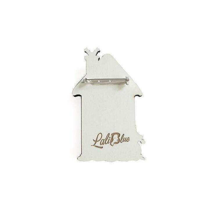 Christmas House Brooch by Laliblue