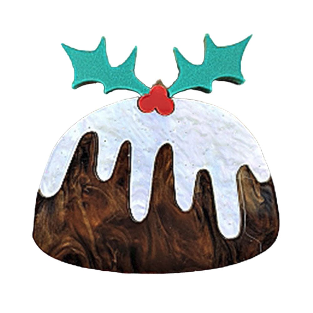 Christmas Pudding Brooch by Cherryloco by Quirks! at Shirley Shoppe