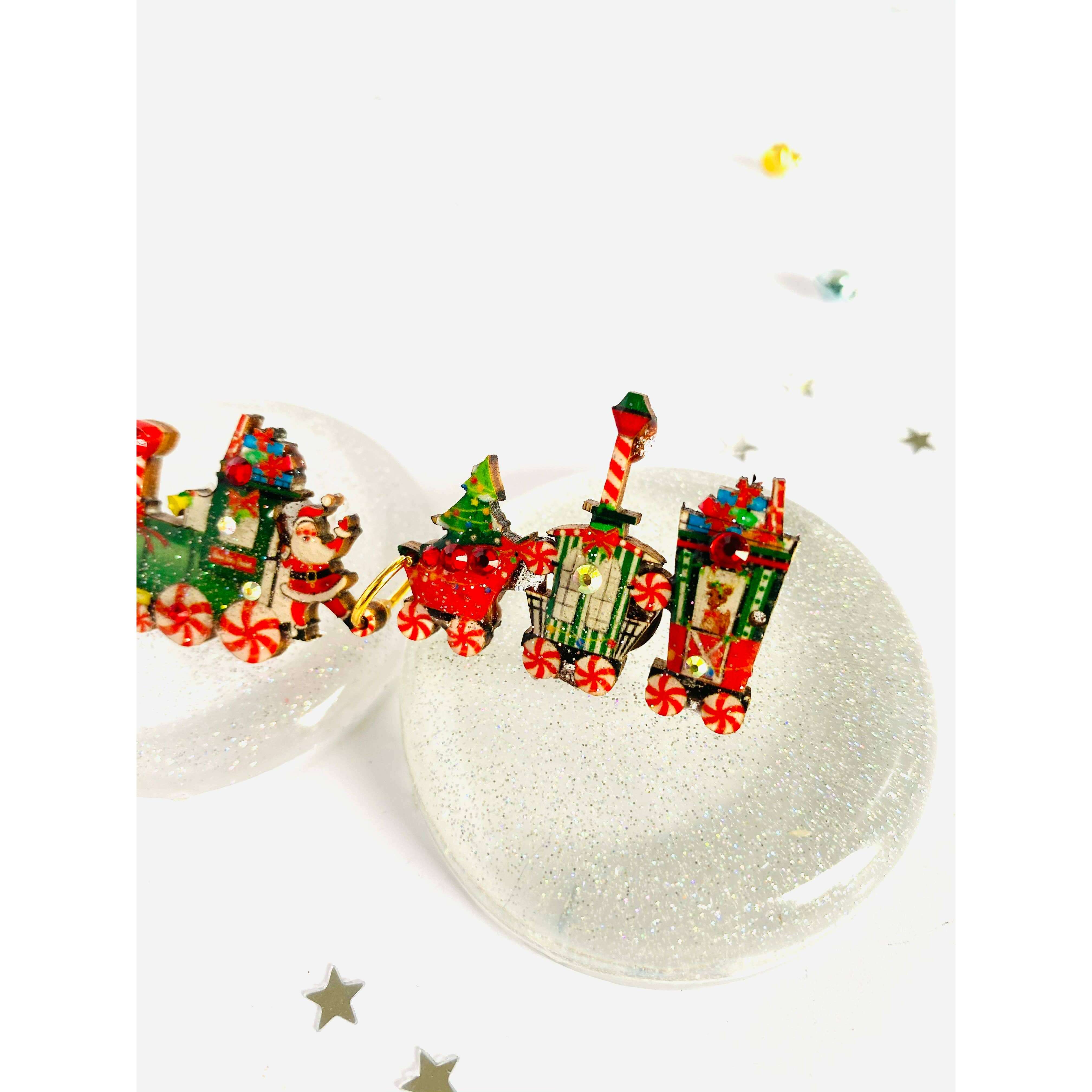Christmas Train Brooch by Rosie Rose Parker