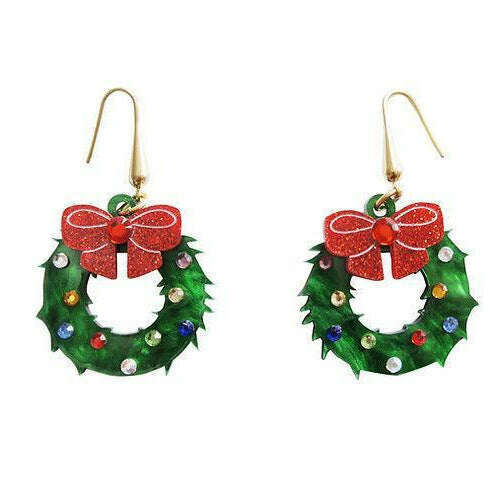 Christmas Wreaths Earrings by Laliblue