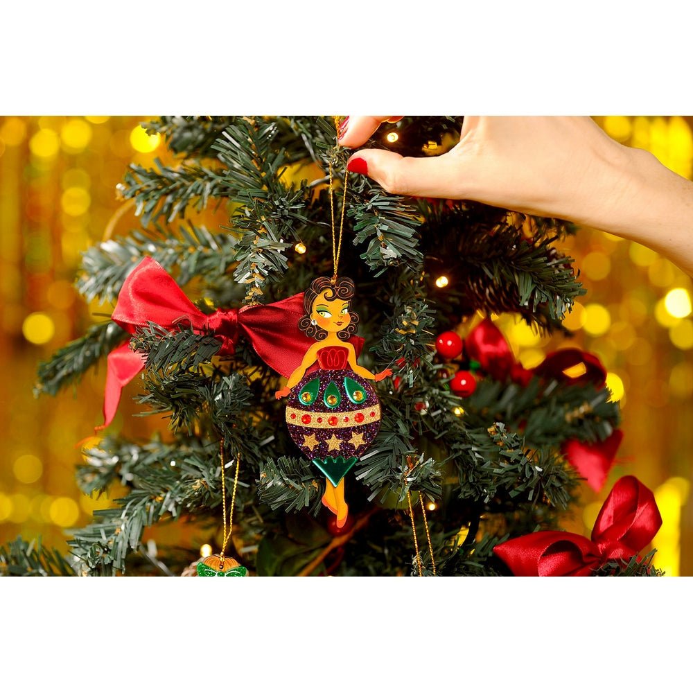 Christmastree Ornament with Stars by Laliblue by Quirks! at Shirley Shoppe