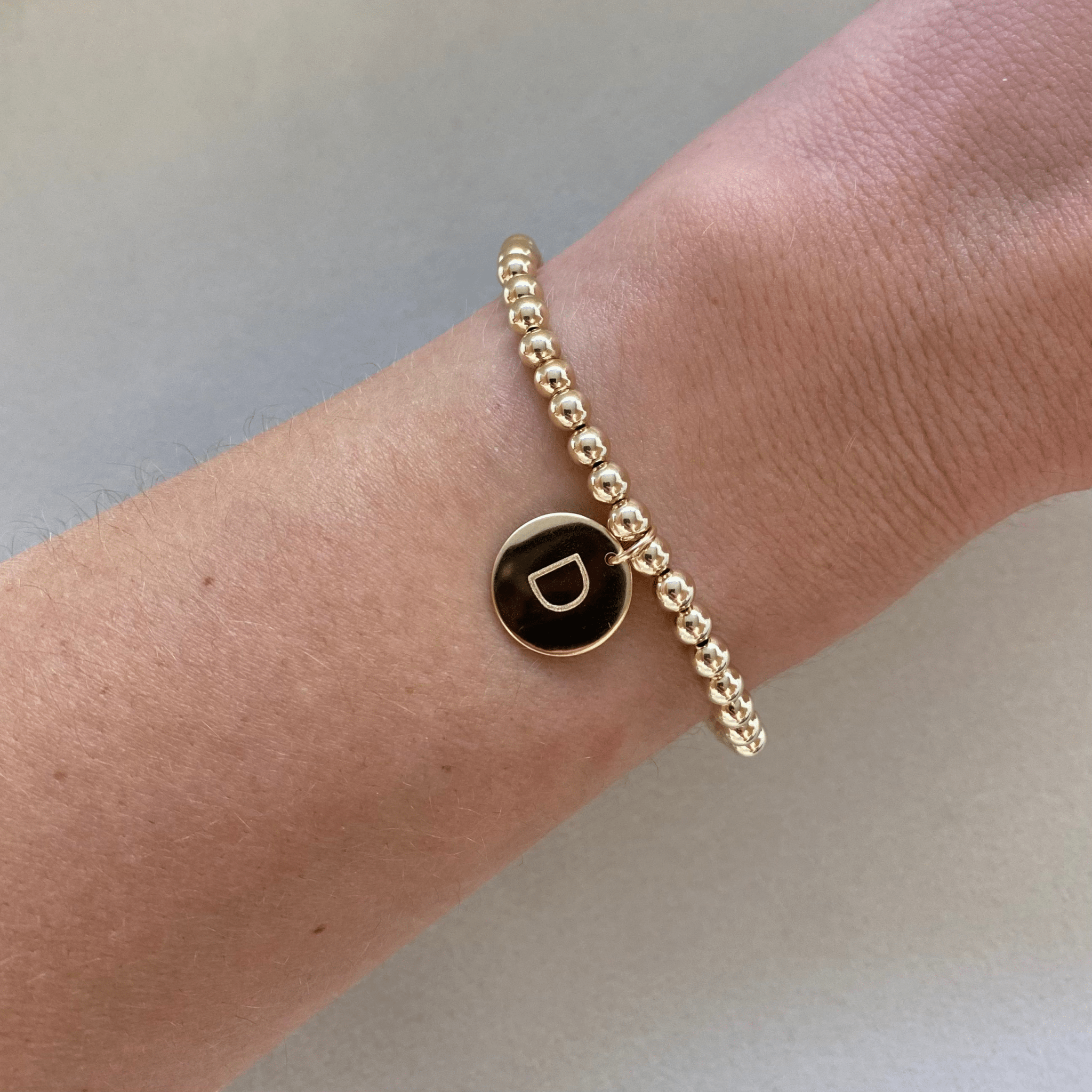 classic initial juno bracelet (4mm) by Cuffed by Nano LLC at Shirley Shoppe